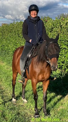 Katrin mit Dilli Ausritt